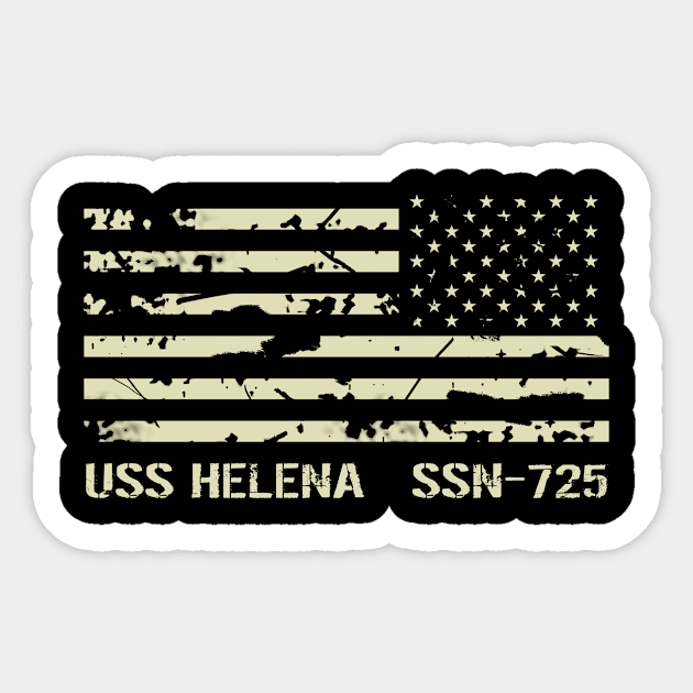 USS Helena Sticker by Jared S Davies